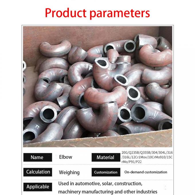 Szybkie wysyłanie spawanie tyłkowe długie promieniowanie 90 stopni łokieć ASME 3