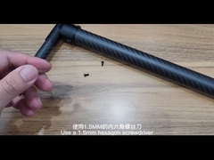 Multi Fit Aluminiowe nakładki na łokcie Łączniki rurowe z poduszkami