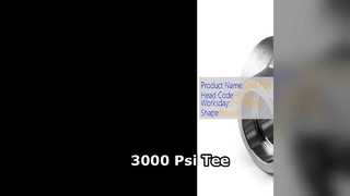 Trójnik redukcyjny 3000 Psi, przemysłowy, wysokociśnieniowy