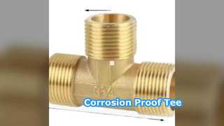 Złączki gwintowane z trójnikiem miedzianym i niklem