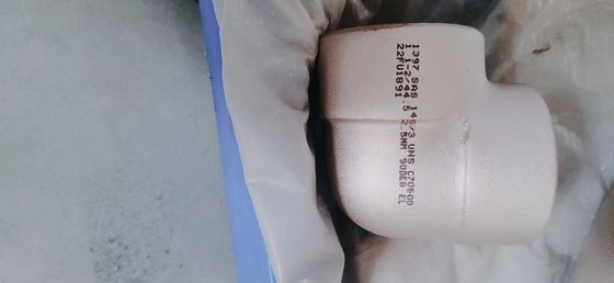 UNS 70600 2" 3000# Copper Nickel Fittings Socket Weld 90 Degree Elbow