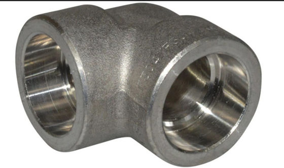 Forged Pipe Copper Nickel Fittings UNS 71500 2" 6000# Socket Weld 90 Elbow