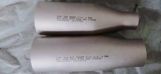 2.5mm 2"X1" Copper Nickel Fittings UNS C70600 Concentric Nipple
