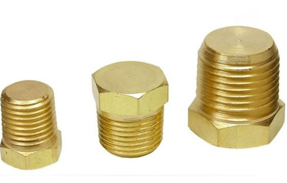 API 20 Bar DN 1" UNS C70600 Round Threaded Hex Plug