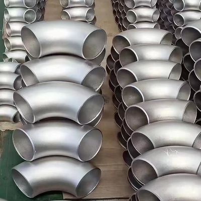 CuNi 9010 Pipe Fittings Socket Welded Copper Nickel Alloy 45 / 90 Degree Elbow