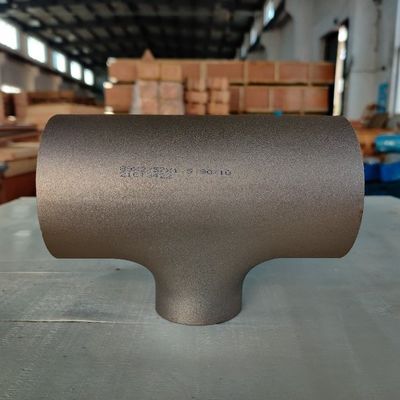 UNS C71500 SMLS DN 200x100 Target Tee CuNi 9010 3 х 2.5mm Butt Welding Fittings