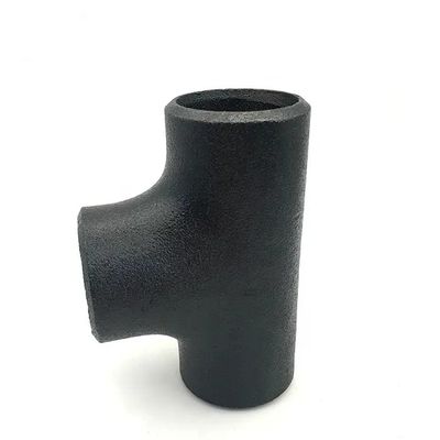DN400 STD A234 WPB ASME B16.9 Equal Reducing Tee Fitting Black Seamless Pipe Fitting