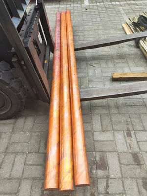 99.9% Purity Customized Straight Copper Bars / Rod  C11000 C10200