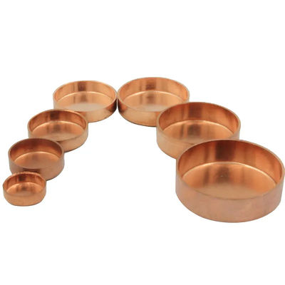 CE ISO 1inch PN25 Copper End Cap Brass Plumbing Pipe Fittings For Pipe Connect