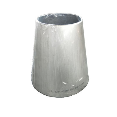 Copper Nickel Concentric Reducer Butt Welded Pipe Fittings With Black Painting