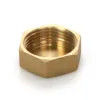 Female Threaded End Cap Brass Hex Head End Stop Fitting For Air Gas Water Pipeline