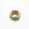NPT Female Thread Pipe Hex Head Brass End Cap Plug Fitting Connector Adapter