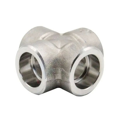 Carton Box Cross Pipe Fitting Threaded End Type 1/2 Inch Connection Size For Use In Fuel Oil Water And Gas Lines
