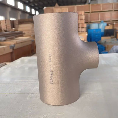 ASME B16.9 Copper Nickel Pipe Fitting C70600 Butt Welding Reducing Equal Tee Cuni9010