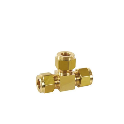 Threaded Connection Brass And Other Tees With Threaded Connection Teeth Inner And Outer Wires To Extend Copper Tees