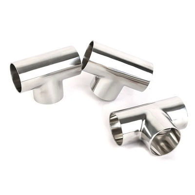 CuNi 9010 C70600 Round Pipe Butt Welding Copper Nickel Equal Tee