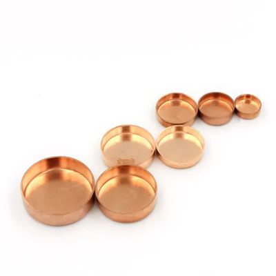 Hot sales  Customized Thread Copper Pipe End Caps Brass Plumbing Pipe Fitting  ANSI B16.5 90/10 70/30