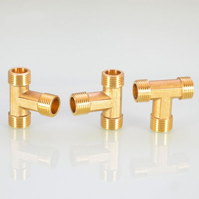 Threaded Connection Brass And Other Tees With Threaded Connection Teeth Inner And Outer Wires To Extend Copper Tees