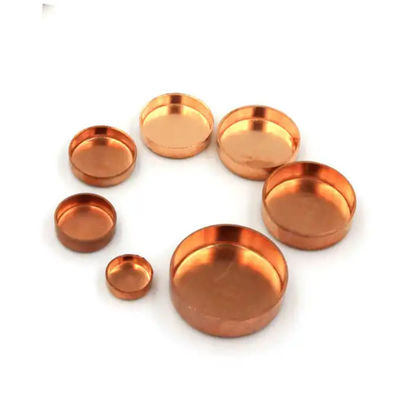 150 PSI Copper Pipe Cap For Threaded Connection Pipe Fitting Customized Shape