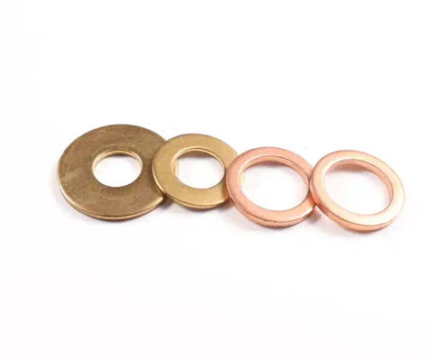 Copper Silver Metal Washers Heat Resistant For High Temperature Environments Polishing Surface Treatment