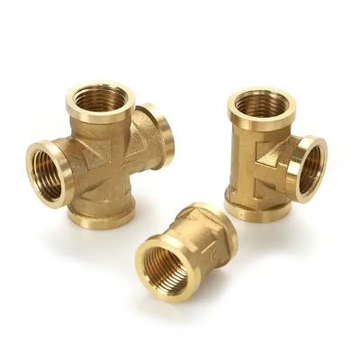 Polished Cross-connection Pipe Fitting with Temperature Rating of 400°F for Heavy-Duty