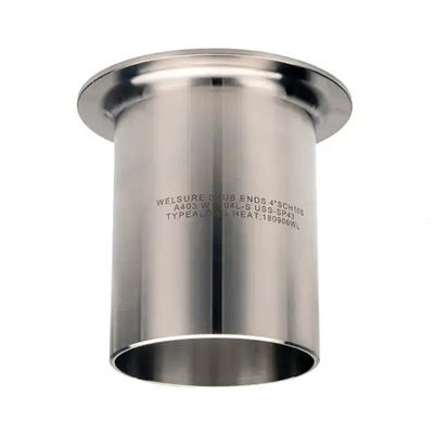 ISO 9001 Galvanized Forged ASME B16.9 Stub End Couplings Equal Shape Butt Weld Connection
