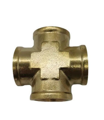 1/2 Threaded Cross Pipe Fitting 150 PSI Pressure Rating for High Pressure