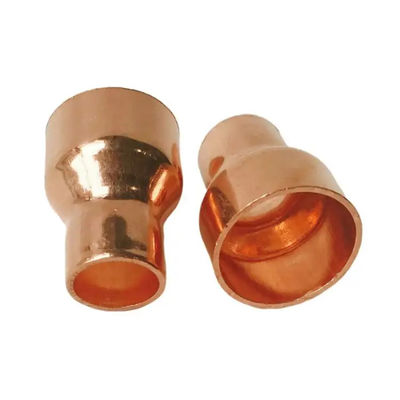 Brass Quick-Connect Reducer Coupling, No-Solder Compression Adapter for Copper Pipe