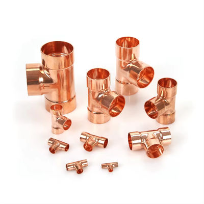 Marine Grade Cupro Nickel Equal Tee C71500 Seamless Butt Weld Fitting 2"-12"