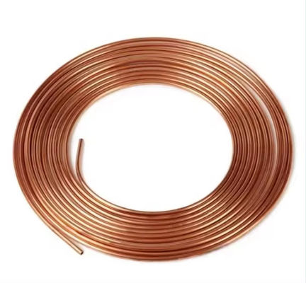 Copper Pipe Coil Customized C3600 Brass Induction Heater Copper Max Tube Pipes Soldering For Gas Industrial
