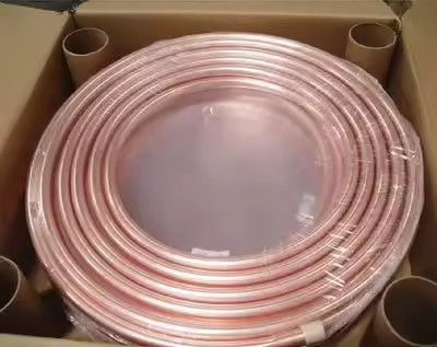 Copper Pipe Coil Customized C3600 Brass Induction Heater Copper Max Tube Pipes Soldering For Gas Industrial