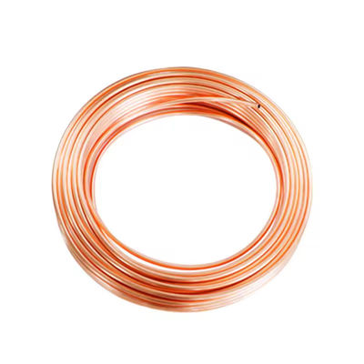 Copper Pipe Coil Customized C3600 Brass Induction Heater Copper Max Tube Pipes Soldering For Gas Industrial
