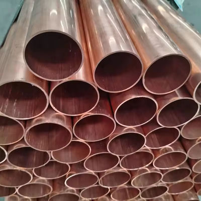Copper Pipe Coil Customized C3600 Brass Induction Heater Copper Max Tube Pipes Soldering For Gas Industrial