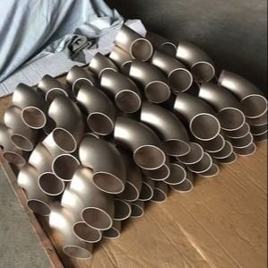 Butt Welding Pipe Fittings C70600 CuNi 9010 LR 90 Deg Equal Elbows Copper Nickel Elbows