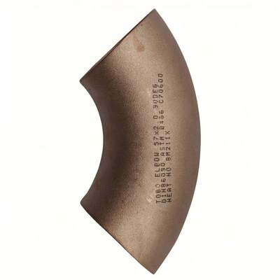CuNi 90/10 Copper Nickel Elbow 45/90 Degree LR Seawater Corrosion Resistant ASME B16.9