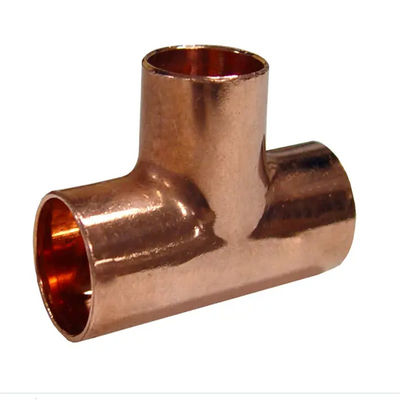 ANSI JIS DIN Standard Copper Nickel Equal Tee with Custom Logo for Threaded Connections