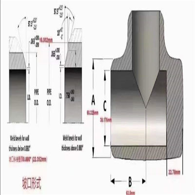 ANSI B16.5 Cushion Tee 1 1/2" DN25 STD Stainless Steel Pipe Fitting Tee