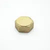 NPT Female Thread Pipe Hex Head Brass End Cap Plug Fitting Connector Adapter