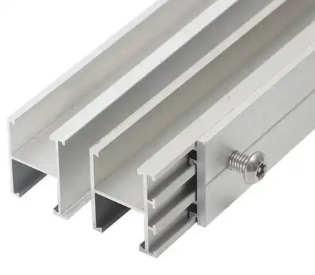Aluminum Alloy Guide Rail Photovoltaic Bracket Accessor Metal H-Type  Solar Generation