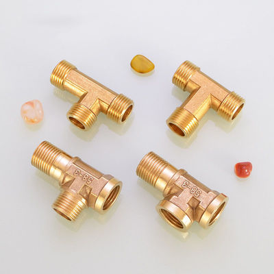 Threaded Connection Brass And Other Tees With Threaded Connection Teeth Inner And Outer Wires To Extend Copper Tees