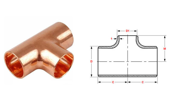 2Inch SCH40 ASTM B366 Hastelloy C30600 Reducing Tee Seamless Pipe Fittings