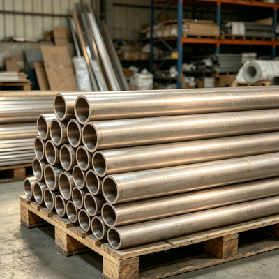 Annealed CuNi 70/30 Welded Tube ASME SB466 Nickel Copper Alloy Pipe with High Yield Strength